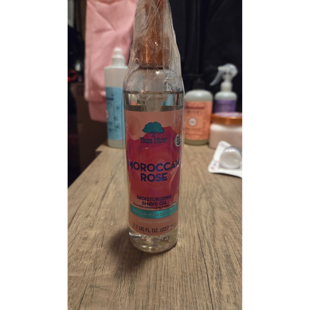 Tree Hut Moroccan Rose Moisturizing Shave Oil 7.7 fl oz Argan Oil Jojoba